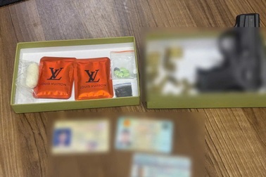 Cảnh sát 141 bắt 2 đối tượng, thu giữ súng, đạn và chất nghi là ma túy