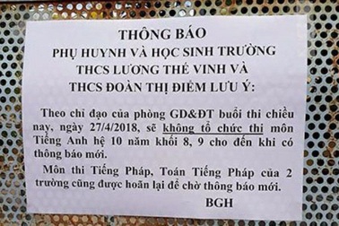 Cần Thơ: Làm rõ trách nhiệm trong vụ lộ hướng dẫn chấm bài thi môn tiếng Anh