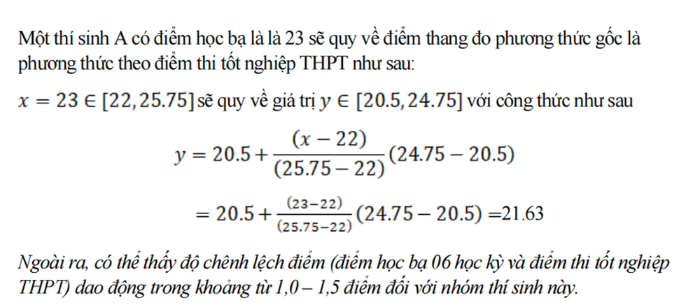 Băn khoăn về thuật toán quy đổi điểm xét tuyển đại học - 1