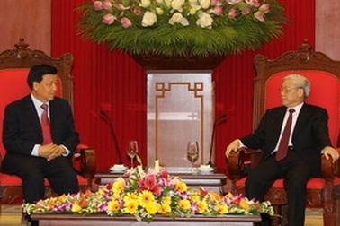 Tổng Bí thư tiếp Đoàn đại biểu Đảng CS Trung Quốc 