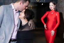 Lan Phương mang thai ở tuổi 41: Sắc vóc nổi bật, chồng Tây kề cận không rời