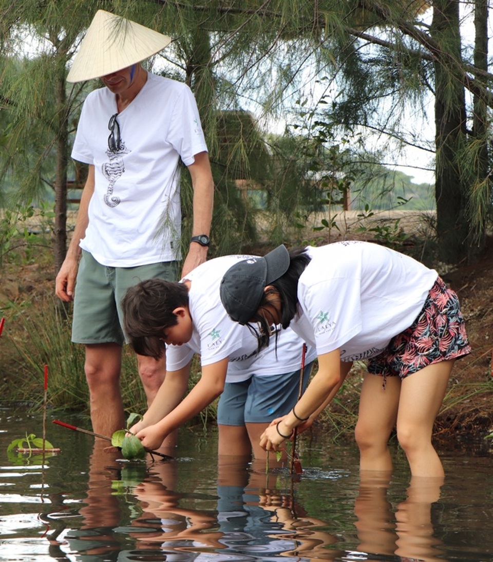 Khu nghỉ dưỡng L’Alya Ninh Vân Bay cùng du khách hưởng ứng phong trào trồng rừng ngập mặn - 3 Khu nghỉ dưỡng L’Alya Ninh Vân Bay cùng du khách hưởng ứng phong trào trồng rừng ngập mặn - 3