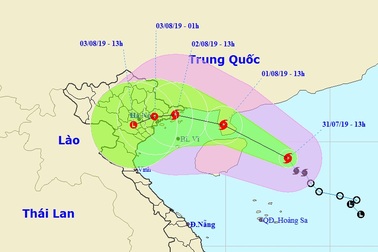 Chiều mai bão số 3 vào Vịnh Bắc Bộ