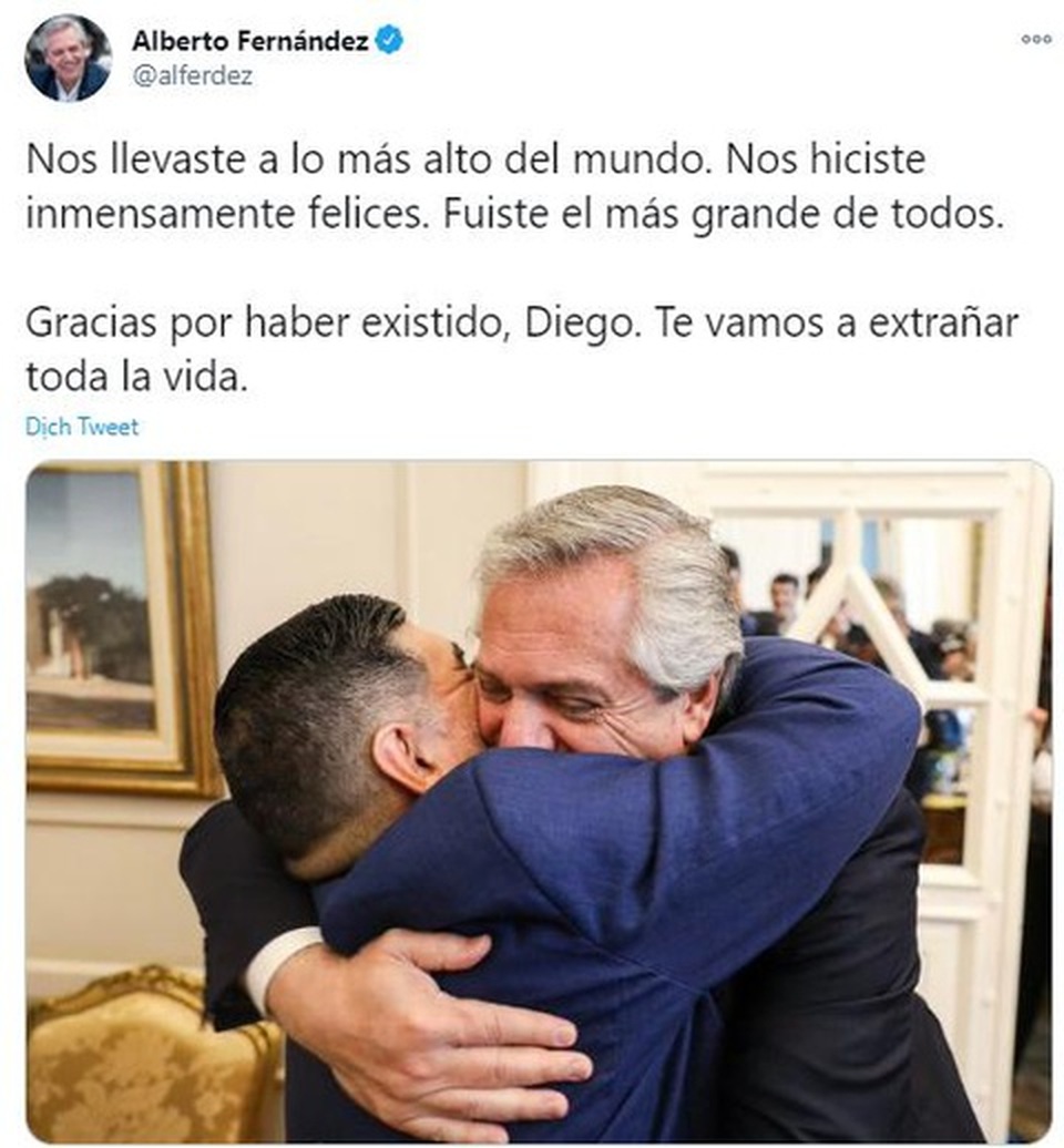 Argentina tổ chức quốc tang 3 ngày sau khi Maradona qua đời - 1 Argentina tổ chức quốc tang 3 ngày sau khi Maradona qua đời - 1