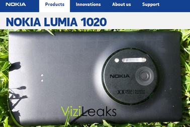Nokia EOS 41 “chấm” có tên chính thức là Lumia 1020