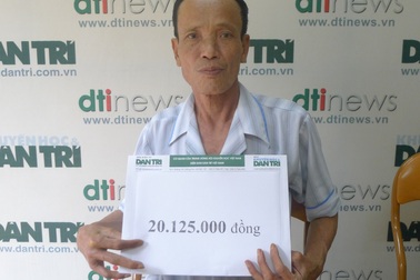 Hơn 20 triệu đồng tiếp tục đến với gia đình bác Bùi Văn Oanh