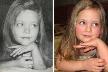 Sự giống nhau đến kinh ngạc của hai thế hệ