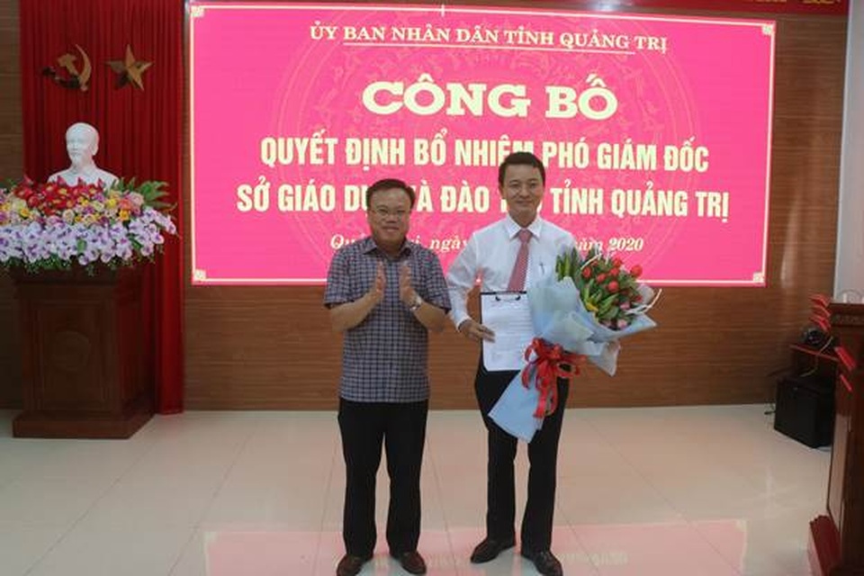 Quảng Trị bổ nhiệm thêm Phó Giám đốc Sở Giáo dục và Đào tạo - 1 Quảng Trị bổ nhiệm thêm Phó Giám đốc Sở Giáo dục và Đào tạo - 1