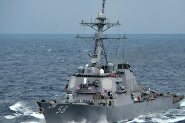 Tàu khu trục tên lửa Mỹ tiến vào Biển Đen