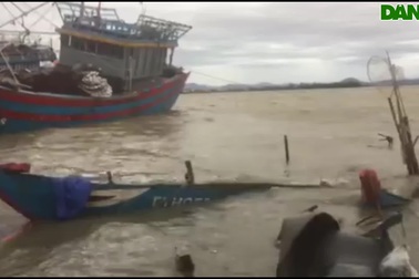 Tàu chìm, nhà sập, trường học tốc mái, cây xanh ngã đổ sau bão số 13