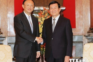  Chủ tịch nước Trương Tấn Sang tiếp Ủy viên Quốc vụ Trung Quốc