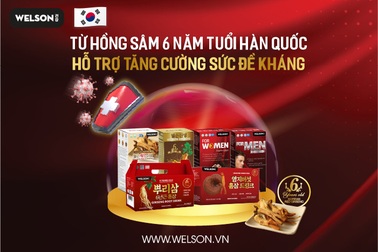 Tăng cường sức đề kháng với hồng sâm 6 năm tuổi từ Welson Hàn Quốc