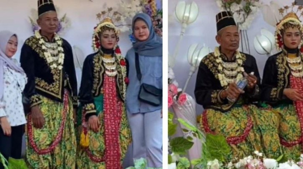 Xôn xao đám cưới của chú rể U80 và cô dâu 15 tuổi ở Indonesia - 1 Xôn xao đám cưới của chú rể U80 và cô dâu 15 tuổi ở Indonesia - 1