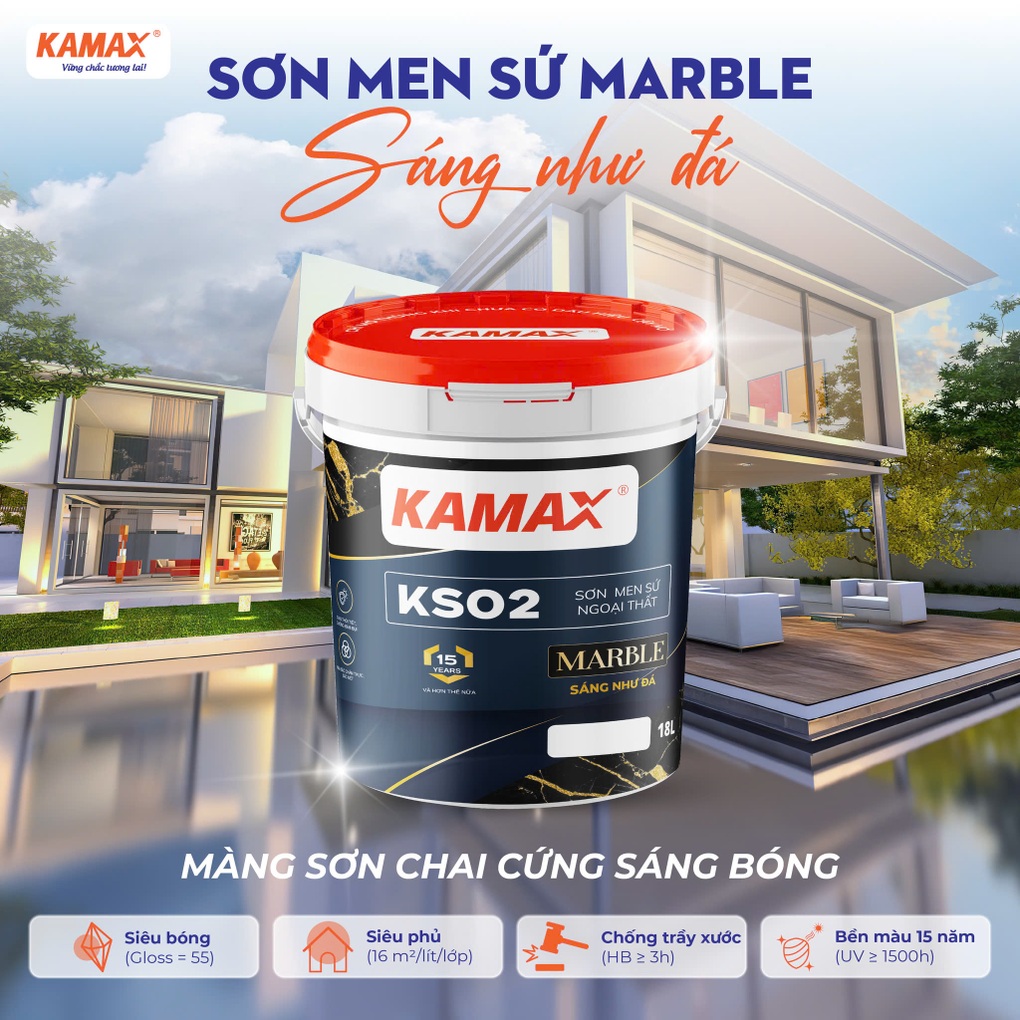 Sơn Kamax ra mắt dòng sơn men sứ đột phá - 1 Sơn Kamax ra mắt dòng sơn men sứ đột phá - 1