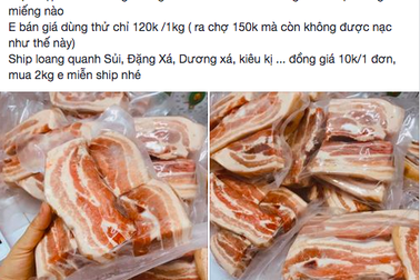 Thịt lợn nhập bán online dân mua cả thùng