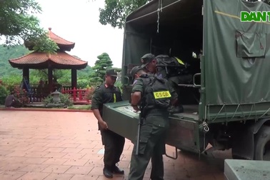 Cảnh sát thu giữ két sắt tại nhà "đại ca giang hồ" ở Thanh Hóa