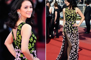 Chương Tử Di đẹp rạng ngời trong ngày cuối tại Cannes