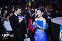 Vũ Mạnh Cường lịch lãm trên sân khấu Hoa hậu thế giới Việt Nam