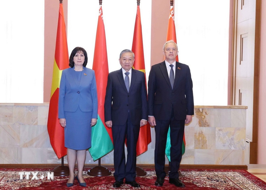 Tổng Bí thư Tô Lâm hội kiến Chủ tịch Thượng viện và Chủ tịch Hạ viện Belarus - 1 Tổng Bí thư Tô Lâm hội kiến Chủ tịch Thượng viện và Chủ tịch Hạ viện Belarus - 1