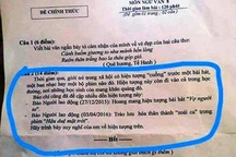 Ngán ngẩm đề Văn “Soái ca” và “Vợ người ta”