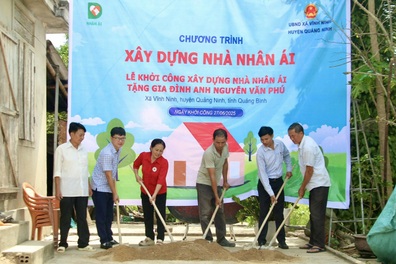 Khởi công 2 ngôi nhà Nhân ái tặng gia đình khó khăn tại Quảng Bình