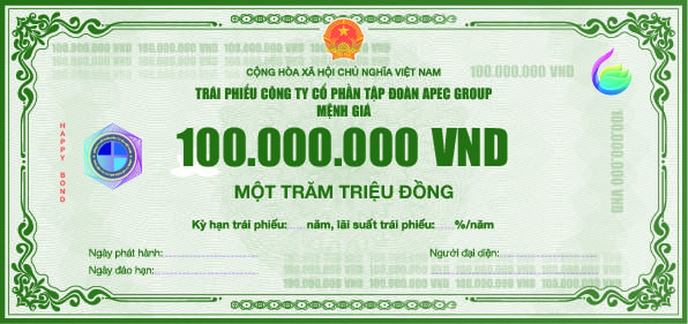 Phát hành chui hơn 500 tỷ đồng trái phiếu, Apec Group bị phạt - 1 Phát hành chui hơn 500 tỷ đồng trái phiếu, Apec Group bị phạt - 1