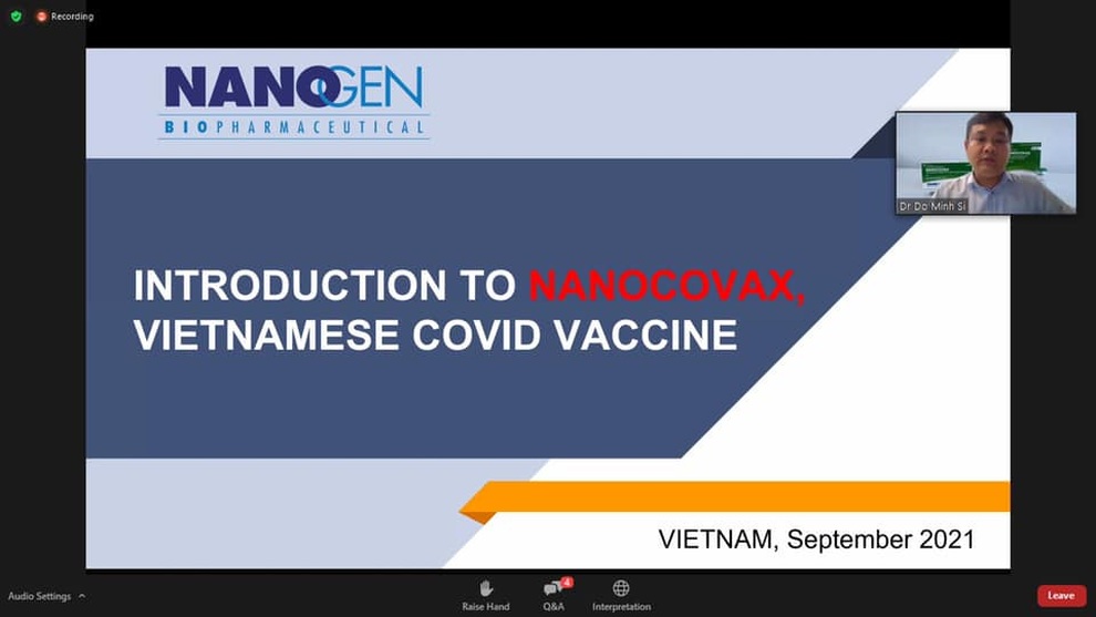 Nanogen báo cáo kết quả thử nghiệm Nanocovax với WHO - 1 Nanogen báo cáo kết quả thử nghiệm Nanocovax với WHO - 1