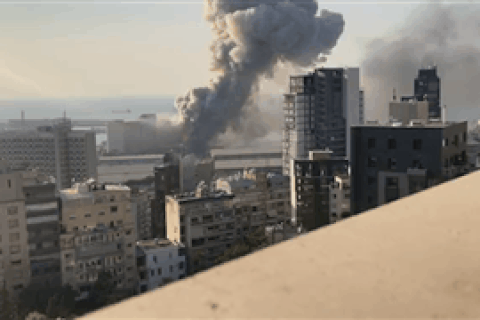 Video mới về vụ nổ như bom rung chuyển Li Băng