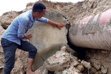 Công trình thủy lợi trăm tỷ chưa bàn giao đã bị hư hỏng tại Gia Lai