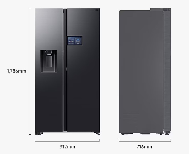 Tủ lạnh Samsung Inverter 615 lít Side By Side RS90F65D2FSV hiện đại và đẳng cấp