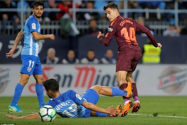 Messi vắng mặt, Suarez và Coutinho giúp Barca giành 3 điểm