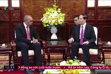 Chủ tịch nước Trần Đại Quang tiếp Đại sứ Cuba