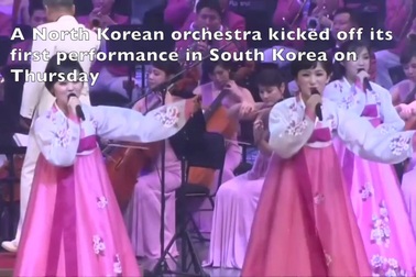 Ấn tượng đêm nghệ thuật của “binh đoàn” sắc đẹp Triều Tiên tại Hàn Quốc