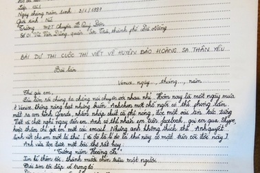 Đọc “bức thư” đoạt giải Nhất cuộc thi viết về huyện đảo Hoàng Sa