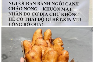 Khách than chủ quán thiếu thân thiện, quán dán giấy "mặt nhăn do cơ địa"