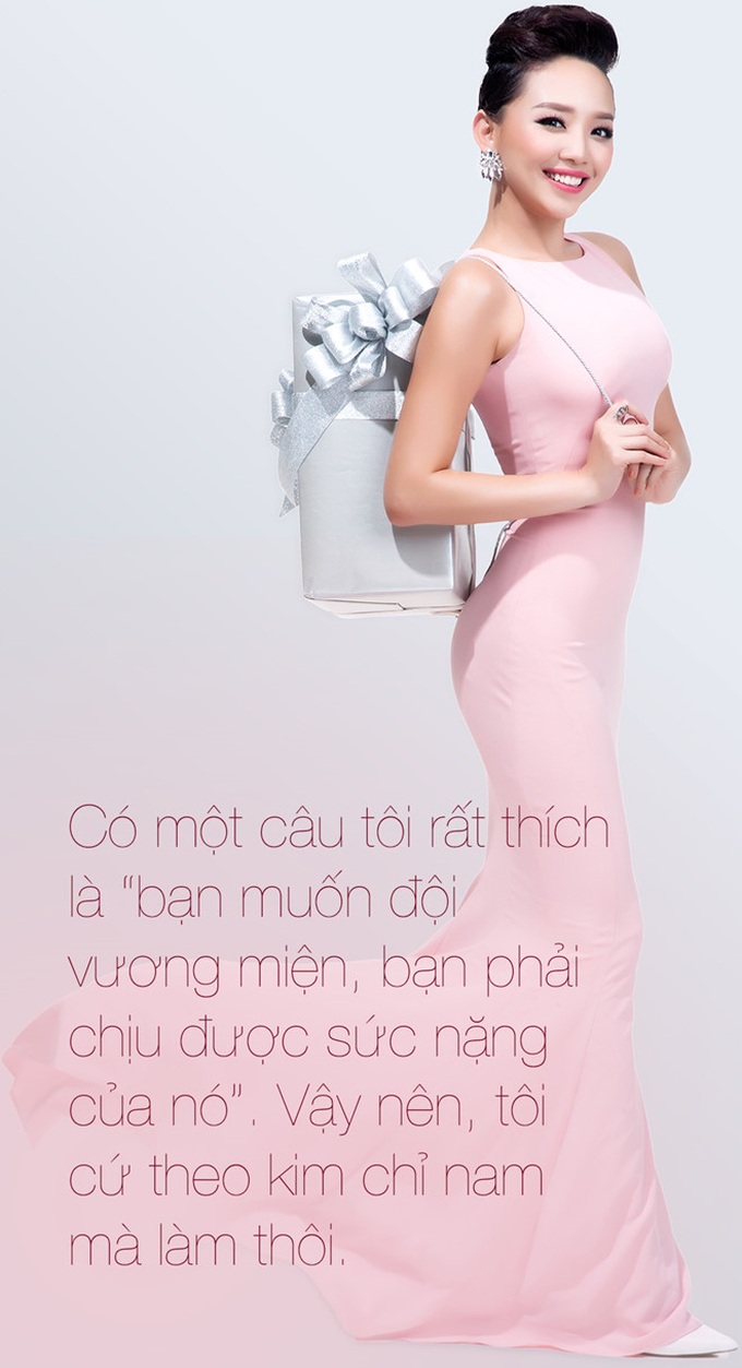 Nữ ca sĩ chia sẻ mình là người tham vọng. Cô luôn nỗ lực để được khán giả và giới chuyên môn công nhận.