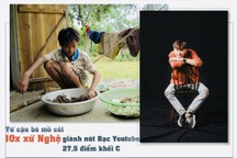 Từ cậu bé mồ côi bắt ốc kiếm tiền, 10x xứ Nghệ giành nút Bạc Youtube