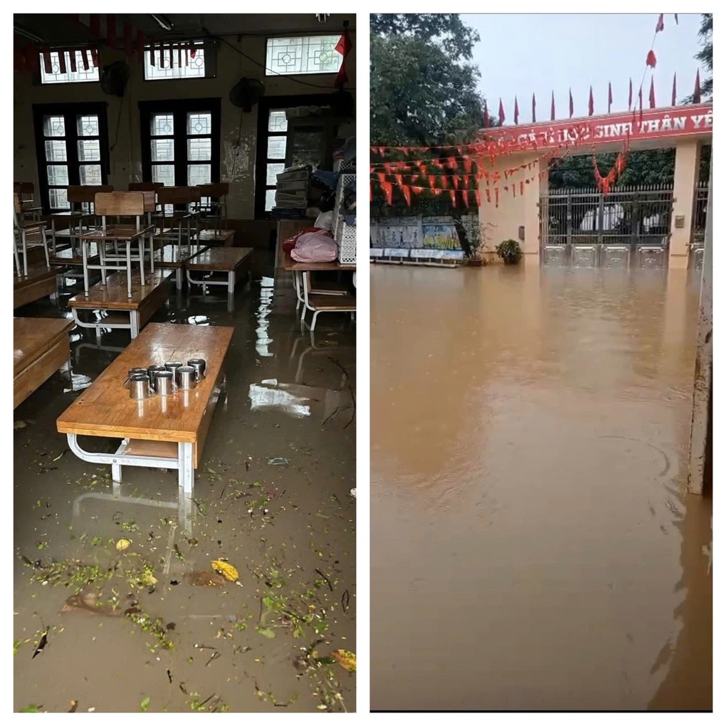 Trường học giữa Hà Nội đóng cổng 10 ngày liên tiếp kể từ trận lụt 30/9 - 3 Trường học giữa Hà Nội đóng cổng 10 ngày liên tiếp kể từ trận lụt 30/9 - 3