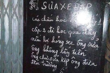 Tấm bảng hiệu xúc động lòng người