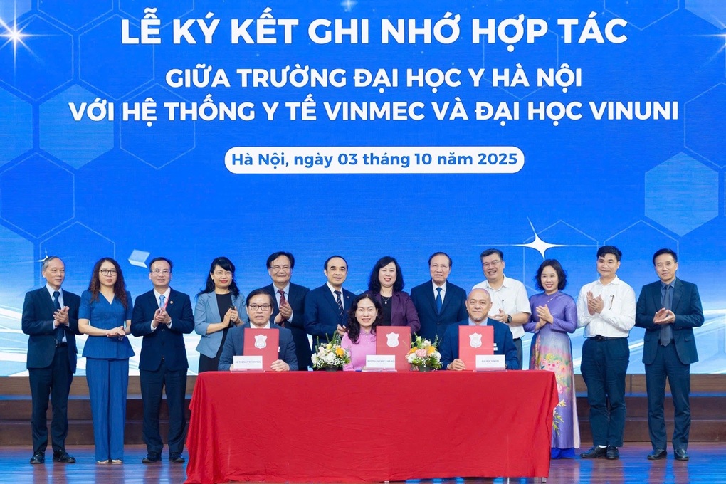 하노이 의대, 빈멕, 빈유니, 세계적 수준의 생태계 구축 위해 협력 - 1 Trường Đại học Y Hà Nội, Vinmec và VinUni hợp tác xây dựng hệ sinh thái theo chuẩn thế giới - 1