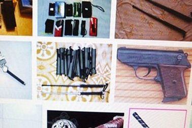 Vũ khí "nóng", "lạnh" bán tràn lan trên mạng 