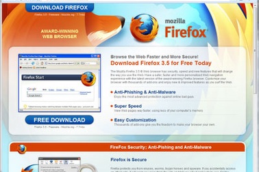 Giả mạo bản nâng cấp Firefox để phát tán quảng cáo