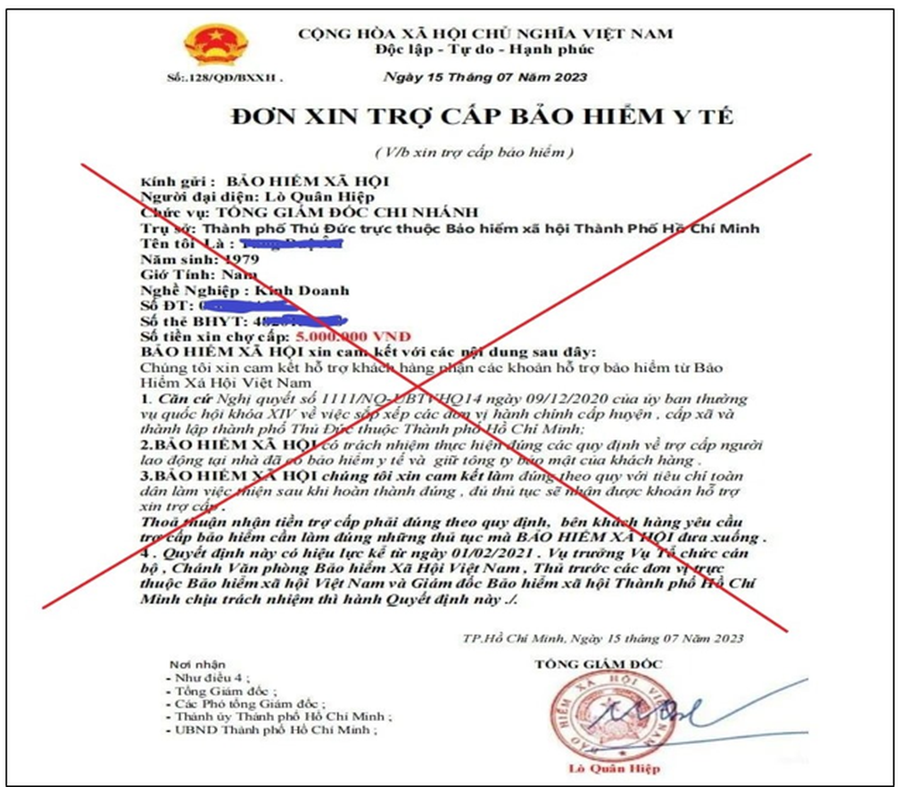 Sự thật sau lá đơn xin trợ cấp bảo hiểm y tế nhận 5 triệu đồng - 1 Sự thật sau lá đơn xin trợ cấp bảo hiểm y tế nhận 5 triệu đồng - 1
