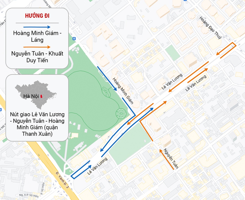 4 nút giao thông lớn ở Hà Nội được tổ chức lại như thế nào? - 3 4 nút giao thông lớn ở Hà Nội được tổ chức lại như thế nào? - 3