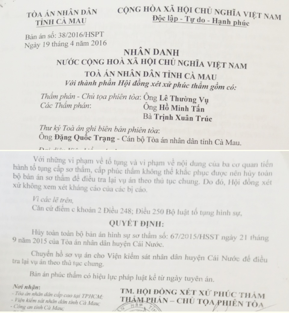 Cà Mau: Nguyên kế toán Ủy ban thị trấn vẫn kêu oan trong phiên tòa thứ 12 - 5 Cà Mau: Nguyên kế toán Ủy ban thị trấn vẫn kêu oan trong phiên tòa thứ 12 - 5
