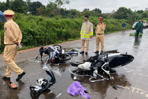 Hai xe máy va chạm, 1 người tử vong, 2 người bị thương nặng