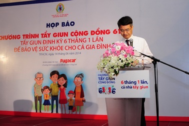 “Cần tập thói quen tẩy giun định kì cho cả gia đình”