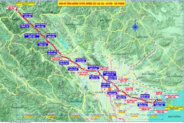 Trồng cây, xây dựng đón đền bù dự án đường sắt Lào Cai - Hà Nội - Hải Phòng