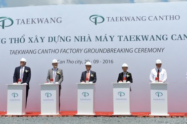 Tập đoàn Taekwang xây dựng nhà máy sản xuất giày thể thao 170 triệu USD tại Cần Thơ