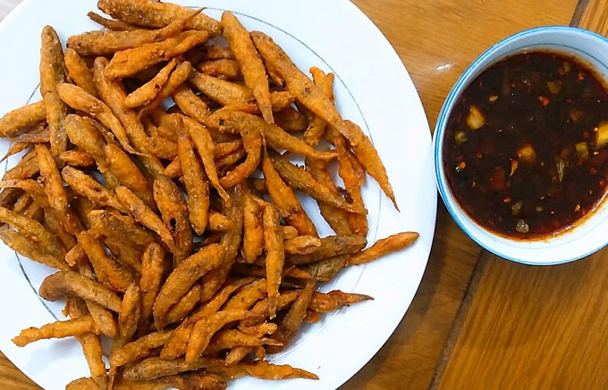 Cá bống chiên giòn
